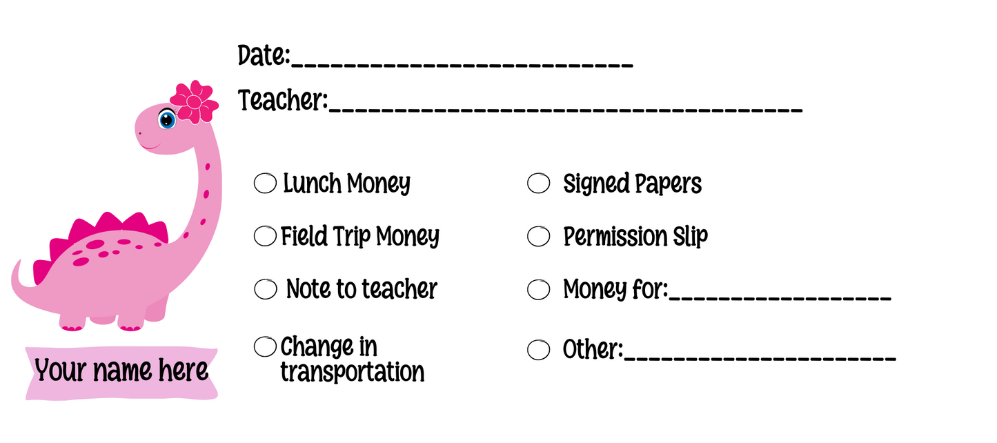 School Money Envelopes (12 Design Choices!)