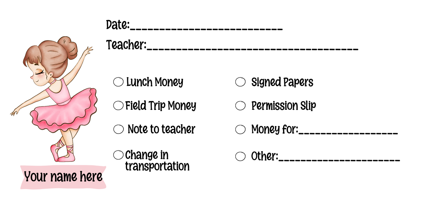 School Money Envelopes (12 Design Choices!)