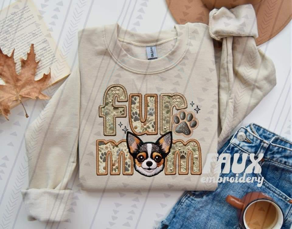 Fur Mom (Faux Embroidery)