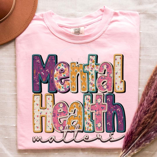 Mental Health Matters (Faux Embroidery)