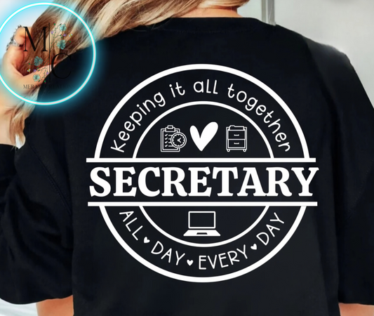 Secretary Keeping It All Together